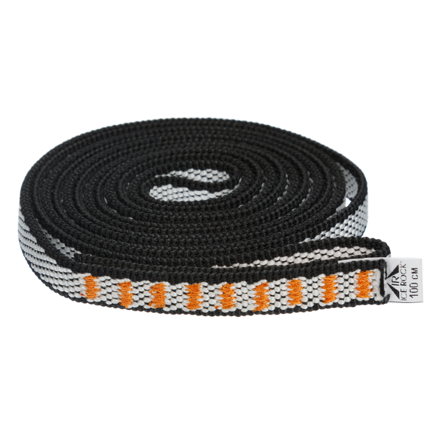 Петля, черно-белая, дайнема, шир. 12мм