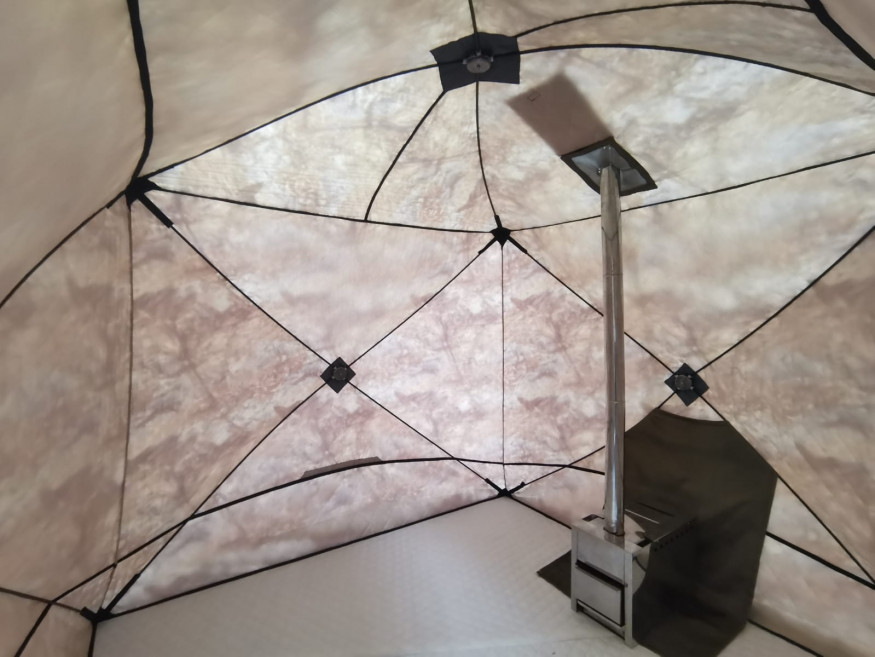 Походная Баня Премиум, камуфляж, композит 9 мм (трехслойная)