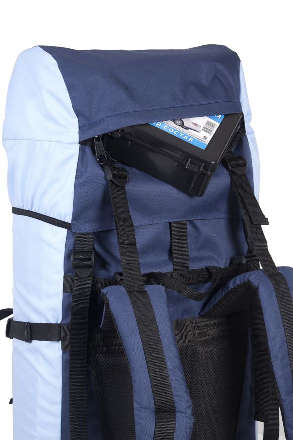 Рюкзак туристический Оптимал 2, серо-красный, 70 л, ТАЙФ