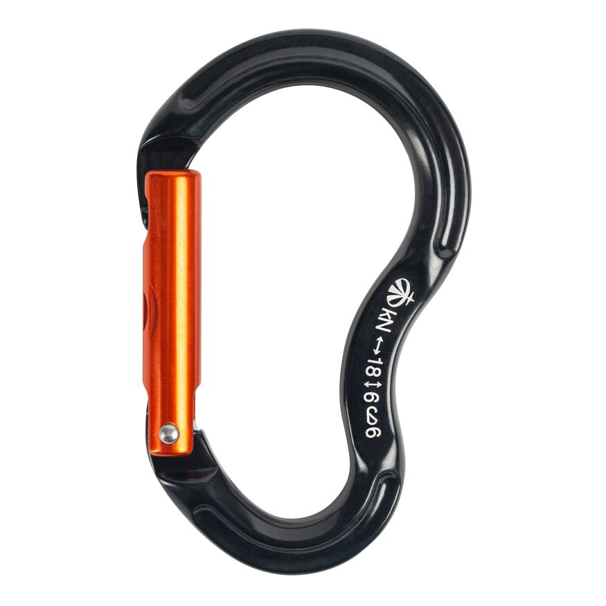 Карабин скалолазный детский с прямой защелкой, keylock, Вертикаль