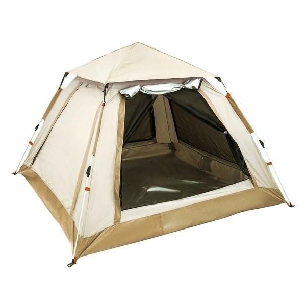 Палатка туристическая Печора-3 зонтичного типа, 240*240*155 см, бежевая