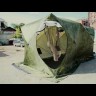Палатка зимняя КУБ 3 Дубль (трехслойная, дышащая, камуфляж, москитная сетка)