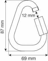 Соединительный элемент Delta 10 mm Quick Link Steel, CAMP