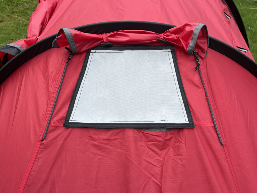 Палатка TALBERG Norga 3, двухместная, с выходом под трубу, красный цвет