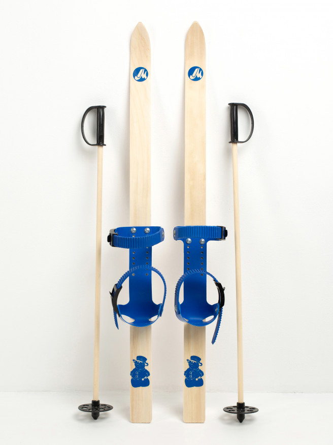 Детский лыжный комплект JUNIOR, 130 см, лыжи+крепления+палки