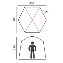 Быстросборная палатка-шатер Castle зеленая, Btrace