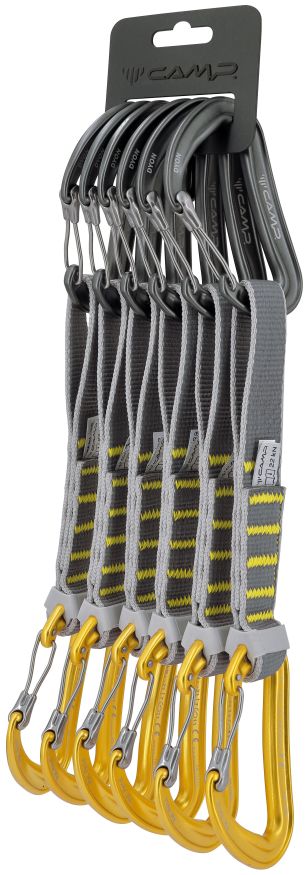 Комплект карабинов с оттяжкой DYON EXPRESS KS 18 cm, 6 PACK, CAMP