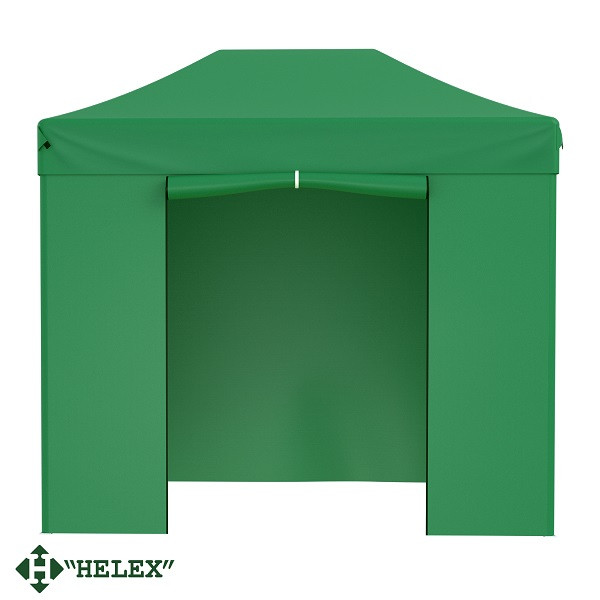 Тент-шатер Helex 24321, (раскладывается гармошкой) 3х2х3м полиэстер, зеленый