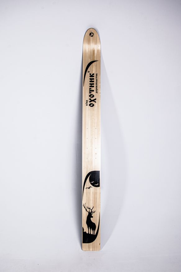 Лыжи охотничьи ОХОТНИК 165×15 см, дерево-пластик