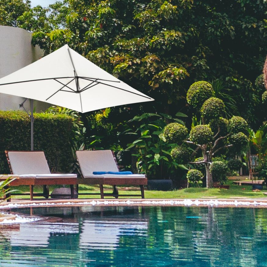 Зонт садовый бежевый, 6401, Green Glade